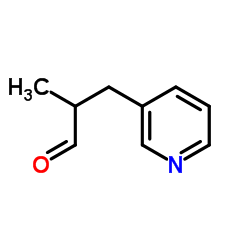 2-Methyl-3-(3-pyridinyl)propanal Structure