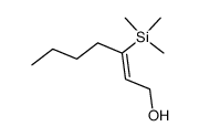 (Z)-3-trimethylsilyl-2-hepten-1-ol Structure