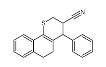 4-phenyl-3,4,5,6-tetrahydro-2H-benzo[h]thiochromene-3-carbonitrile Structure