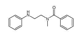 N-benzoyl-N-methyl-N'-phenylethylenediamine结构式