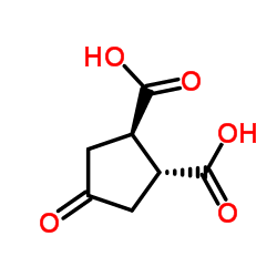(1R,2R)-4-环戊酮-1,2-二甲酸结构式