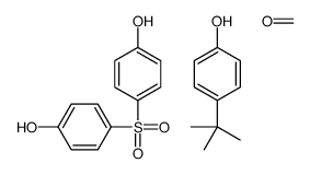 4-tert-butylphenol,formaldehyde,4-(4-hydroxyphenyl)sulfonylphenol Structure