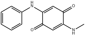 2,5-Cyclohexadiene-1,4-dione, 2-(methylamino)-5-(phenylamino)- Structure