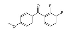 (2,3-difluorophenyl)-(4-methoxyphenyl)methanone结构式