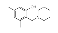 3,5-dimethyl-2-(piperidin-1-ylmethyl)phenol Structure