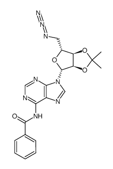 5'-azido-5'-deoxy-N6-benzoyl-2',3'-O-isopropylidene adenosine Structure