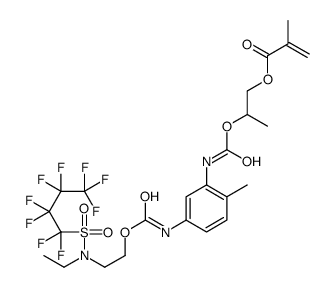 2-[[[[5-[[[2-[ethyl[(nonafluorobutyl)sulphonyl]amino]ethoxy]carbonyl]amino]-2-methylphenyl]amino]carbonyl]oxy]propyl methacrylate picture