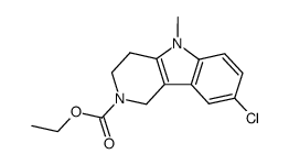 ethyl 8-chloro-5-methyl-1,3,4,5-tetrahydro-2H-pyrido[4,3-b]indole-2-carboxylate Structure