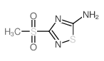 3-methylsulfonyl-1,2,4-thiadiazol-5-amine结构式