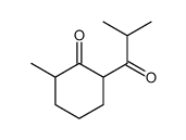 2-methyl-6-(2-methylpropanoyl)cyclohexan-1-one Structure