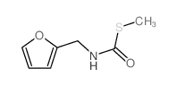 Carbamothioic acid,(2-furanylmethyl)-, S-methyl ester (9CI) structure