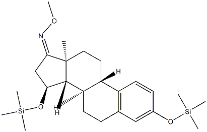 3,15α-Bis(trimethylsiloxy)-1,3,5(10)-estratrien-17-one O-methyl oxime结构式