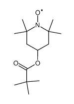 2,2,6,6-Tetramethyl-1-oxyl-4-piperidyl-2,2-dimethylpropionat Structure