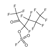 fluorosulfuric acid 1,2,2,3,3,4,4,4-octafluoro-1-trifluoroacetyl-butyl ester Structure