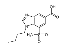 1-butyl-7-sulfamoylbenzimidazole-5-carboxylic acid Structure