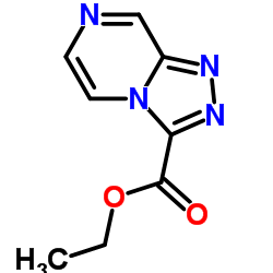 1,2,4-三唑并[4,3-a]吡嗪-3-羧酸乙酯结构式