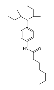N-[4-[Bis(1-methylpropyl)amino]phenyl]heptanamide结构式
