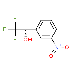 Benzenemethanol, 3-nitro-alpha-(trifluoromethyl)-, (S)- (9CI) structure