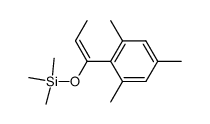 (E)-1-(2,4,6-trimethylphenyl)-1-<(trimethylsilyl)oxy>-1-propene Structure