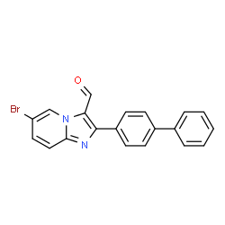 2-BIPHENYL-4-YL-6-BROMOIMIDAZO[1,2-A]PYRIDINE-3-CARBALDEHYDE structure