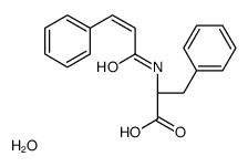 (2S)-3-phenyl-2-[[(E)-3-phenylprop-2-enoyl]amino]propanoic acid,hydrate结构式