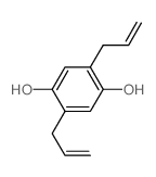 2,5-bis(prop-2-enyl)benzene-1,4-diol结构式