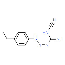 1-Triazene-1-carboximidamide,N-cyano-3-(4-ethylphenyl)-(9CI) structure