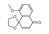 1,4-dihydro-4,4-(ethylenedioxy)-5-methoxy-1-oxonaphthalene Structure