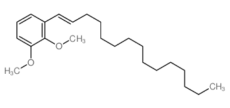 (E)-1-(2,3-dimethoxyphenyl)pentadec-1-ene结构式
