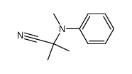 2-Methyl-2-(methylphenylamino)-propannitril结构式