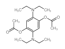 1,4-Benzenediol,2,5-bis(diethylamino)-, 1,4-diacetate结构式