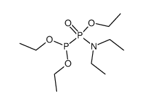 ethylP-(diethoxyphosphanyl)-N,N-diethylphosphonamidate结构式