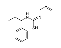 1-(1-phenylpropyl)-3-prop-2-enylthiourea结构式