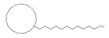 13-dodecyl-1,4,7,10-tetraoxa-13-azacyclopentadecane Structure