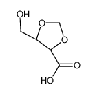 1,3-Dioxolane-4-carboxylicacid,5-(hydroxymethyl)-,(4R-trans)-(9CI) Structure