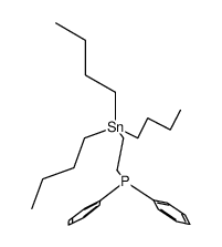 (2-diphenylphosphinoethyl)tri-n-butylstannane Structure