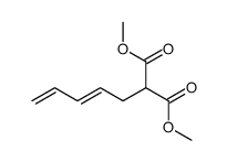 2-(2,4-pentadienyl)malonic acid dimethyl ester Structure