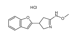 N-(4-Benzofuran-2-yl-4,5-dihydro-3H-pyrrol-2-yl)-O-methyl-hydroxylamine; hydrochloride Structure