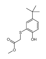 methyl 2-(5-tert-butyl-2-hydroxyphenyl)sulfanylacetate Structure