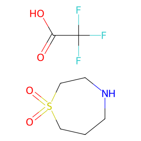 1,4-Thiazepane-1,1-dioxide trifluoroacetate结构式