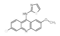 6-chloro-2-methoxy-N-(1,3-thiazol-2-yl)acridin-9-amine Structure