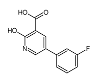 5-(3-fluorophenyl)-2-oxo-1H-pyridine-3-carboxylic acid结构式