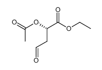 (S)-ethyl 2-acetoxy-3-formylpropionate结构式