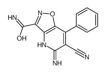 5-amino-6-cyano-7-phenyl-[1,2]oxazolo[4,5-b]pyridine-3-carboxamide Structure
