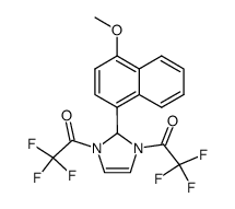 1,3-bis-(trifluoroacetyl)-2-(4-methoxy-1-naphthyl)-4-imidazoline Structure