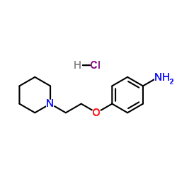 4-[2-(1-Piperidinyl)ethoxy]aniline hydrochloride (1:1)结构式