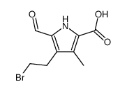 4-(2-bromoethyl)-5-formyl-3-methyl-1H-pyrrole-2-carboxylic acid结构式