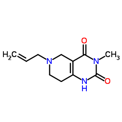 Pyrido[4,3-d]pyrimidine-2,4(1H,3H)-dione, 5,6,7,8-tetrahydro-3-methyl-6-(2-propenyl)- (9CI) picture