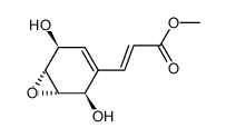 2-Propenoic acid, 3-[(1S,2R,5S,6R)-2,5-dihydroxy-7-oxabicyclo[4.1.0]hept-3-en-3-yl]-, methyl ester, (2E)- (9CI)结构式