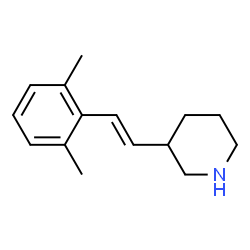 Piperidine, 3-[(1E)-2-(2,6-dimethylphenyl)ethenyl]- (9CI) structure